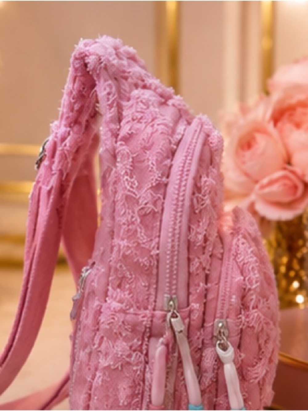 Wildfox Light Pink Denim Sling - Picture 4 of 6
